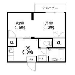 ハイツリバティーⅠの物件間取画像